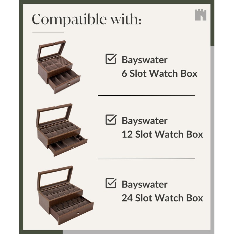 TAWBURY Bayswater Watch Box Pillows - Small | 17.8cm/7" Circumference