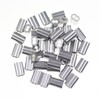 Sutemribor 1/8 Inch Aluminum Crimping Loop Sleeve for Wire Rope