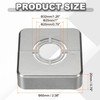 HARFINGTON 2pcs Wall Split Flange 0.79" (20mm) Plastic Square Adjustable