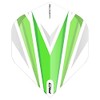 RED DRAGON Hardcore Radical Green & White Dart Flights -