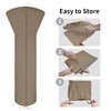 Easy-Going Patio Heater Cover with Zipper and Storage Bag, Waterproof