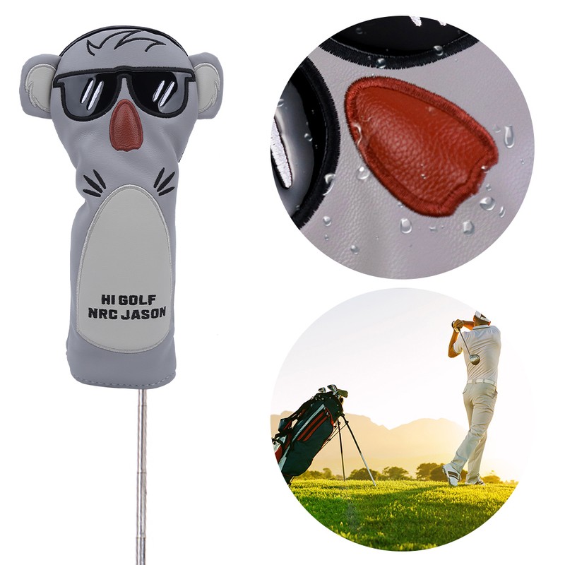 Golf Koala UT Wooden Club Headcover Cartoon Animal Rod Protection
