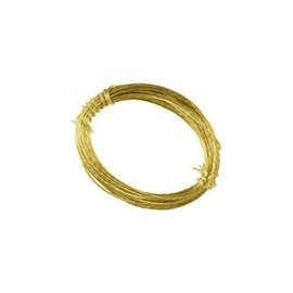Romak 229110 4 Strand Brass Picture Wire, Card of 10, 5 Meter Length