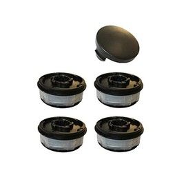 Grass Trimmer Spool Replacement Spool Suitable for Aldi Gardenline Electric Grass Trimmer Set 4 Spools + 1 Hood Suitable for Aldi Gardenline Electric Trimmer GLR 450-459 + 450/1-450/5 GLT 453-458