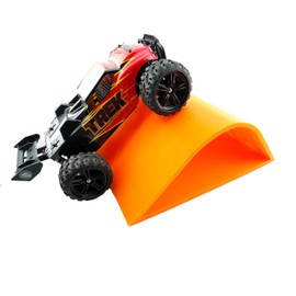 Jeff Did It! 1/24th Monster Truck Jump/Roll Over Ramp C - Works as Display Stand - Includes Anti Slip Rubber Feet - Catch Big Air! - FREE SHIPPING (Orange)