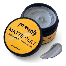 Arcilla Para El Cabello Presmarity Para Hombre, Fijación Fue