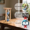 Hourglass 20 Minute,Wood Sand Timer,20 Min Sandglass Timer,Sand Watch for