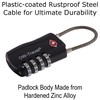 TSA Approved Luggage Locks (Black 2 Pack) OW-Travel 4 Digit