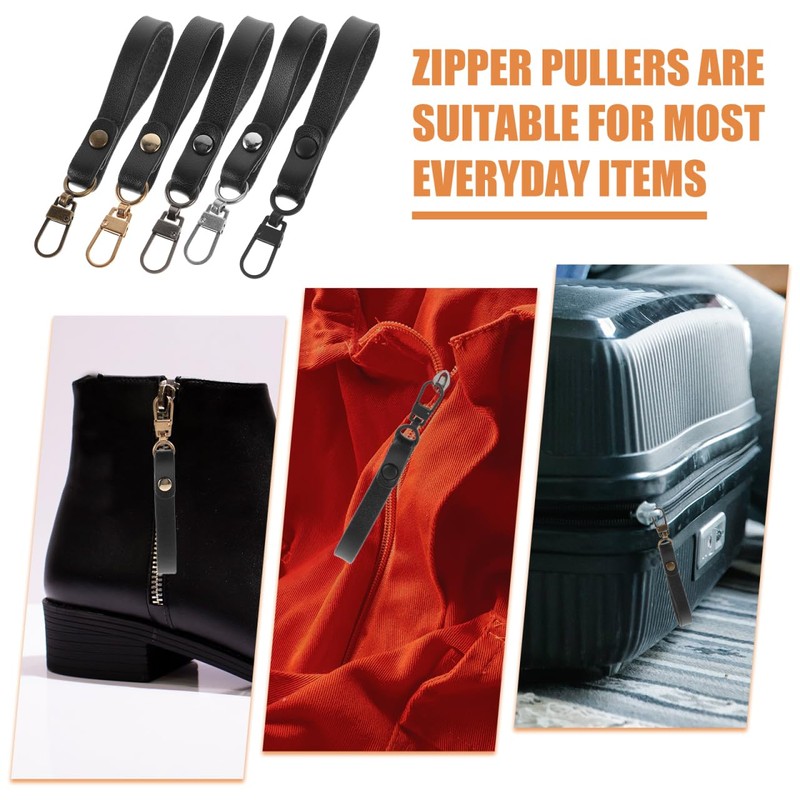 Healvian Zipper Repair Kit 5 Pack Zipper Slider Replacement Detachable