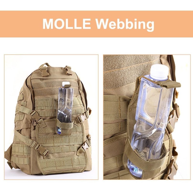MiOYOOW MOLLE Belt Bottle Holder, Adjustable Tactical Water Bottle Bag,