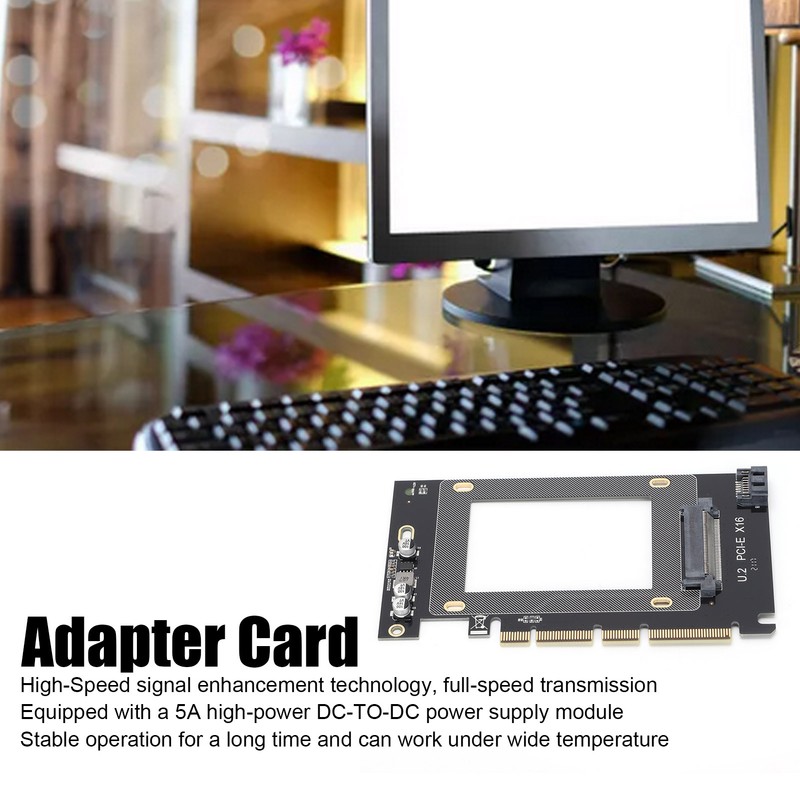 JEYI Adapter Card PCIE X16 to U.2 SFF8639 to SSD