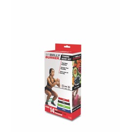 My Belly Burner Toning Band, Set of 4 with Separate Resistance Levels, Home Gym - Great for Training, Yoga, Pilates, Physical Therapy