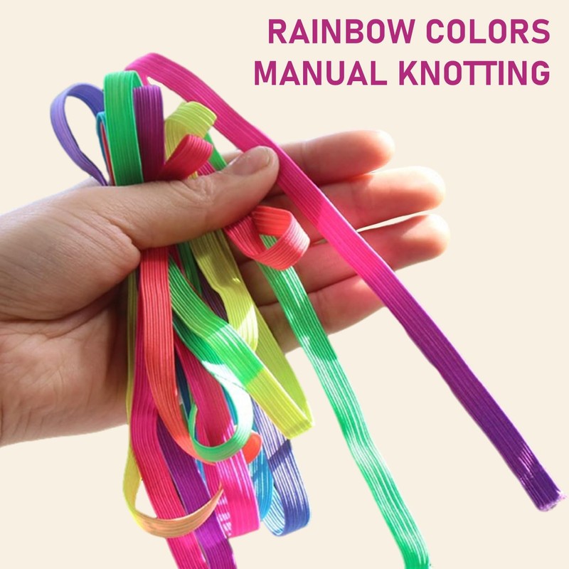 Pack of 2 Sporty Elastic Rubber Rope with 1 Piece