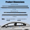 GEATaaT 4Pcs Weatherstrip Window Moulding Trim Seal Belt Compatible with