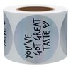 Hybsk 2 Inch You've Got Great Taste Tiny Holographic Stickers