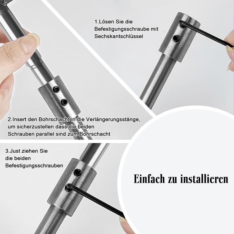 178 mm Extra Long Drill Bit Extension for Round or