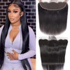 DUAUJUIU Lace Frontal Closure 13 x 4 Swiss Lace Real