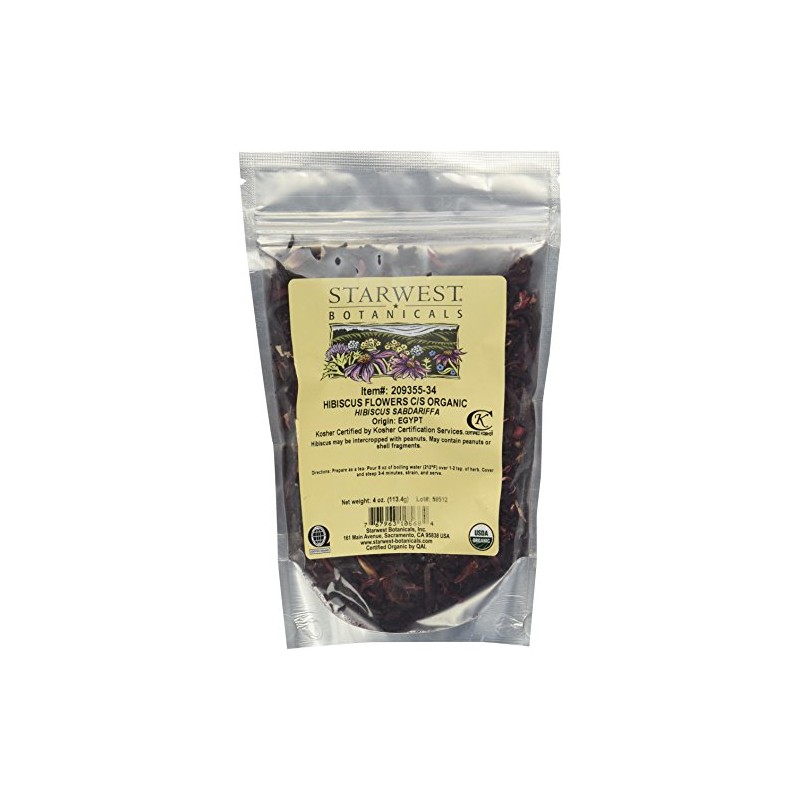 1 X Organic Hibiscus Flowers C/S