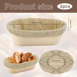 2PCS Bowl Covers for Bread Proofing, 9.8" Bread Cover for Rising Sourdough Bowl Reusable & Fabric Cloth for Breads Rising Cover Breads Proofing Basket, Proofing Basket
