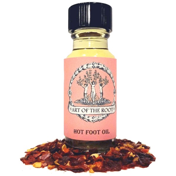 Hot Foot Oil 1/2 oz | Banishing & Removing Negative Energy Rituals | Hoodoo Wicca Pagan Voodoo Santeria