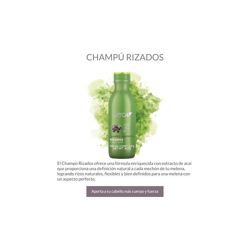 Salerm Alea Shampoo Cabello Rizado o Chino 500ml