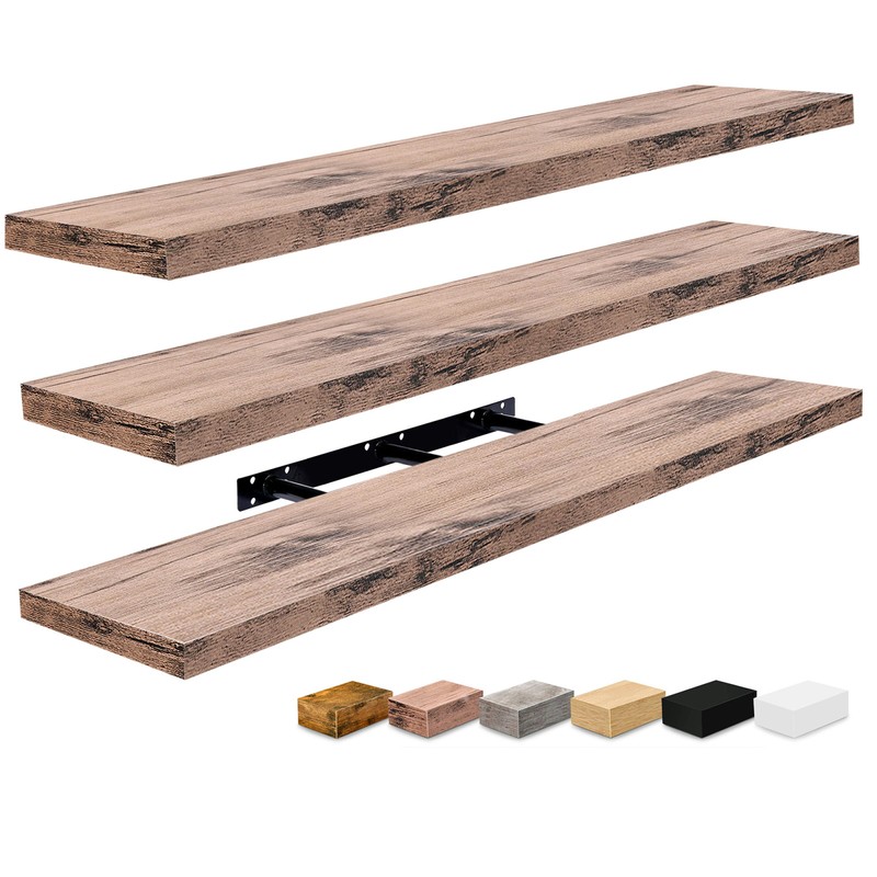 Sorbus Floating Shelves for Wall - 48 Inch Long Bathroom