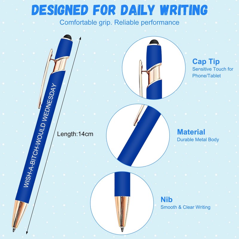 Riomijun Funny Ballpoint Pens 7 Pack – Sarcastic Days of