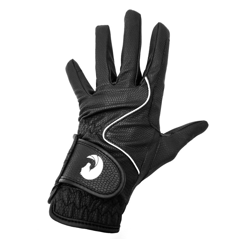 Oypla Coco Equestrian Black (S) Ladies Breathable Synthetic Leather Horse