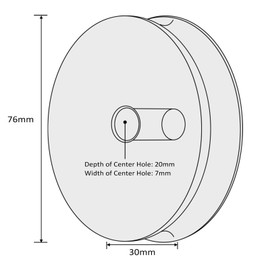 HiFi Universal LP Record Stabiliser with Protective Soft Pad, 280 g Lightweight, Aluminium Turntable Stabiliser Clip, Fits Under the Dust Cover of the Turntable (Matte Silver)