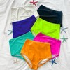 Women's Plus Size High Waist Modest Boxer Swim Shorts 3XL/Black 5ea