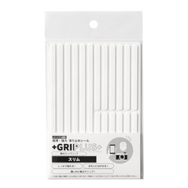 GRIPLUS Ultra Thin Strong Anti-Slip Sticker, Slim Postcard Size, 1, White
