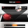 KitchenRaku Induction (Magnetic) Cooktop Protector Mat, Black, 20.4x30.7in