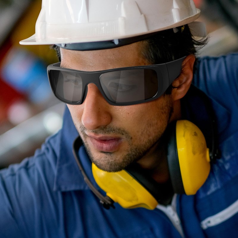 OXG 12 Pairs Grey Safety Glasses for Men and Women,