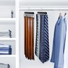 2 Pack Tie Rack & Belt Hanger 2 in 1