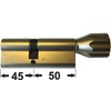 ABUS EC660ECK660Profile Knob Cylinder Length (A/B) 45/50mm (95mm) with 6Keys