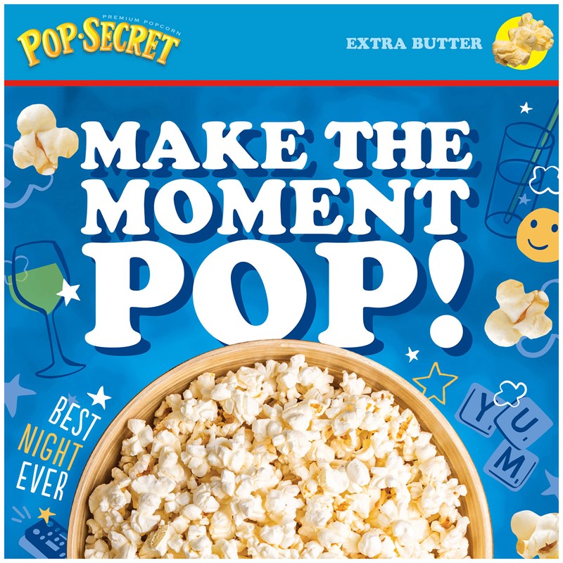 Pop Secret Microwave Popcorn, Extra Butter Flavor, 3.2 Oz Sharing