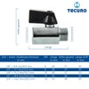 tecuro Mini Ball Valve Internal Thread Rp 3/8 Inch x