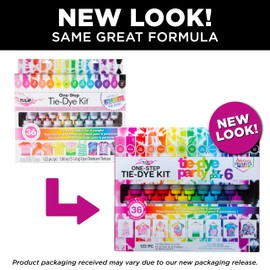 Tulip One Step Tie Dye Kit: Tie Dye Party Supplies, 18 bottles