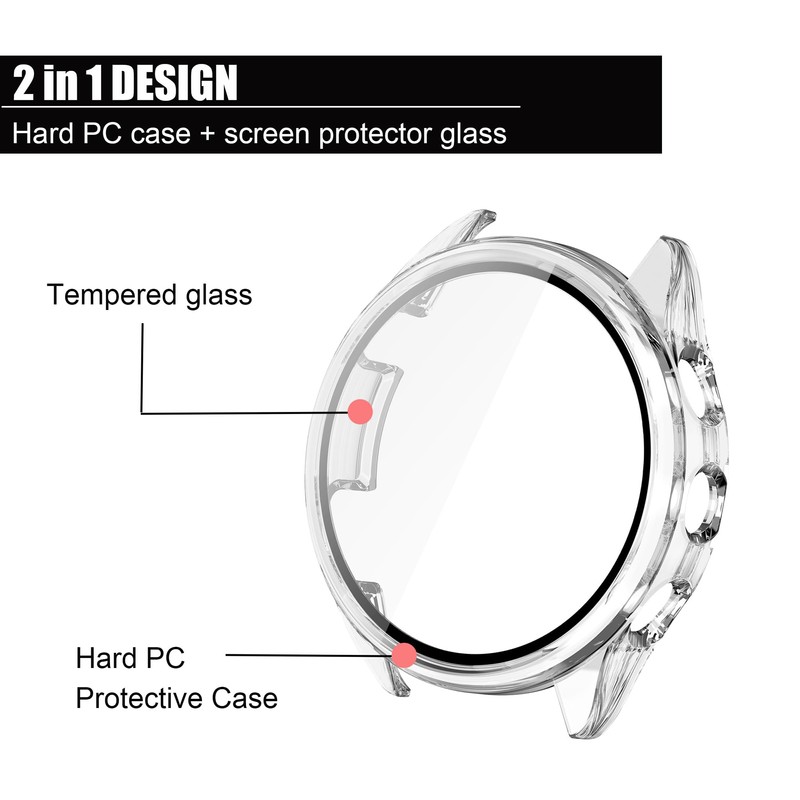 Compatible for Garmin Forerunner 165 Case, Lamshaw Hard PC Case