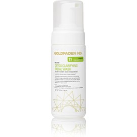 GOLDFADEN MD Detox Limpiador facial aclarante AHA | Purificante con ácido glicólico, ácido láctico y nuestro complejo desintoxicante TM | 4 fl oz