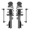 Front Pair Suspension Complete Struts & Springs with Sway Bar