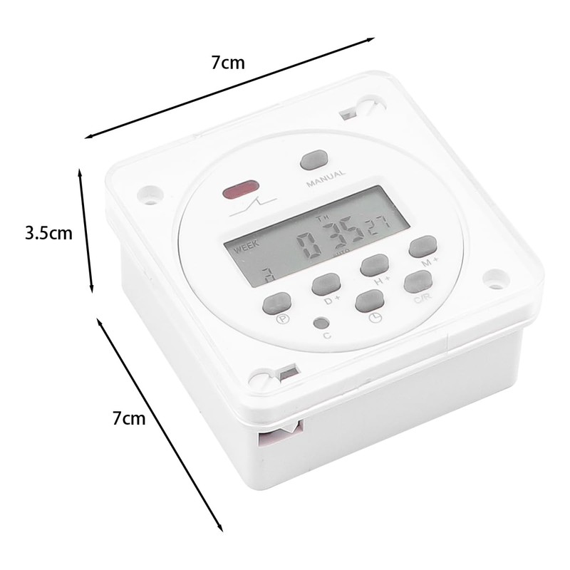 Sarini Digital LCD Power Supply Weekly Programmable Timer Relay Switch