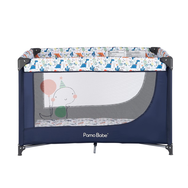 Pamo Babe Portable Crib Baby Playpen with Mattress and Carry