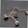 Totority 1set Professional Guitar Wiring Kit Potentiometer for Electric Guitars