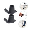 Baluue 2pcs Professional Walker Skis Walker Sliders Nonstick Crutch Tips