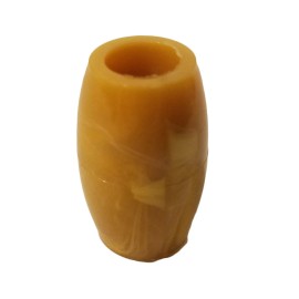Lot 40 Caramel Marble Plastic Oval Oblong Macrame Plant Hanger Craft Beads 32mm