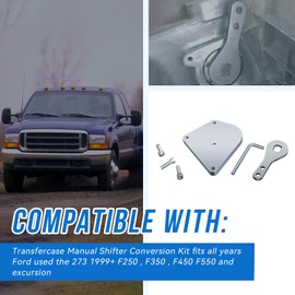 HQPARRTS Transfercase Manual Shifter Conversion Kit Compatible with Ford Superduty NP273， for Ford Used The 273 1999+ F250, F350
