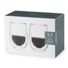 Viski Insulated Double Walled Wine Set with Cut Crystal Design-Dishwasher