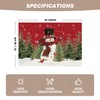 Artoid Mode Snowman Trees Winter Floral Vinly Placemats set of