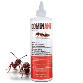 Dominant Liquid Ant Bait, Borax-Based Eliminator, Super Sweet Attractant, Controls and eliminates Household Ants, Use Indoors and Outdoors, 16 oz